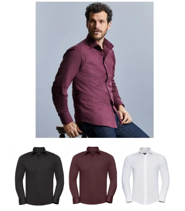 Russell Collection 946M Long Sleeve Easy Care Fitted Shirt